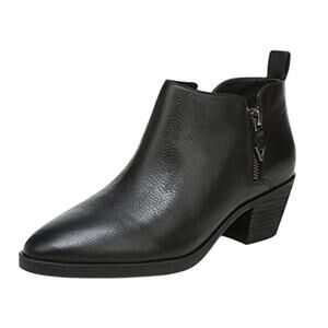 Vionic Womens Cecily Ankle Boots US 6 Wide Black Leather Waterproof EUC